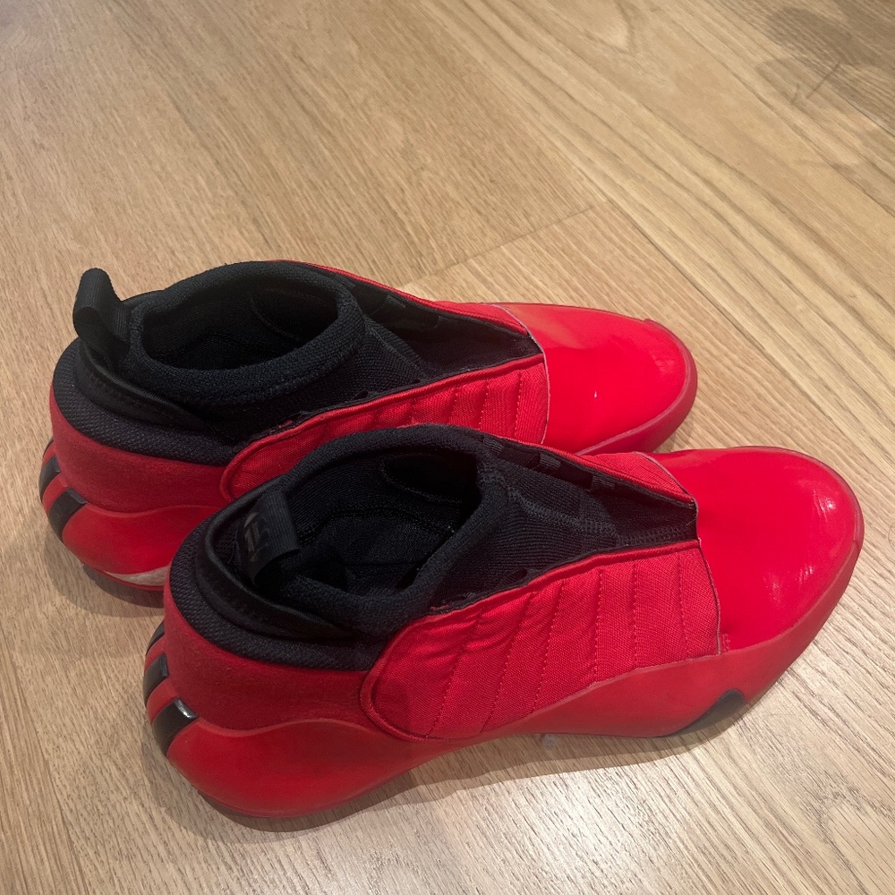 Adidas Red metallic sneakers size 9.5